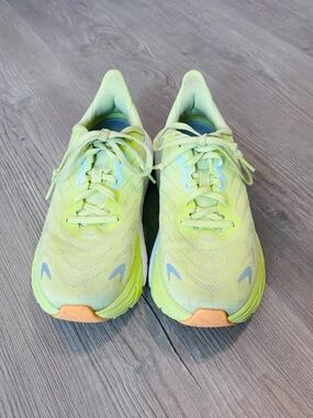 Hoka Women's Neon Yellow Athletic Running Shoes